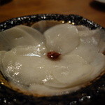 茶色の小瓶 - 自家製千枚漬け