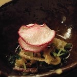 六雁 - 前菜　能登野菜のおひたし