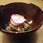 六雁 - 前菜　能登野菜のおひたし