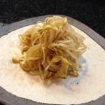 和食と地酒の店 うり坊 - H.27.8.14.夜 ピリカラもやし 500円