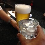 和食と地酒の店 うり坊 - H.27.8.14.夜 芋焼酎ロック vs 生ビール