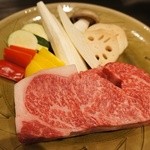 Nihon Ryouri Irodori - 黒毛和牛サーロインと焼野菜
