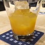 瓢嘻 - 果実酒あらごしみかん（ロック）