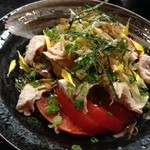 フリーダム ロード - H.27.8.15.夜 豚肉とトマトのさっぱりサラダ 480円