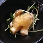 フリーダム ロード - H.27.8.15.夜 つきだし(きのこ・かいわれ・大根おろし) 100円