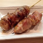 和鶏屋 - H.27.8.16.夜 み(塩) 140円税別・つくね(塩) 160円