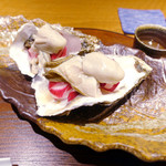 和庵 - 少なめコース牡蠣の食べ比べ