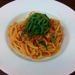 ヴィア トスカネッラ - スパゲッティ 小ヤリイカのラグー トマトソース 大葉風味（2015.11）