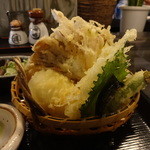 讃岐うどん 白庵 - 天ぷらセット450円（税込）　※2015年12月