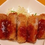 花の木 - とんかつ定食セットのとんかつ