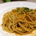 発酵イタリアン 23 ドゥエ トレ - 長崎県産サザエのスパゲティーニ肝のソース　サルディーニャ島のカラスミあえ　1600円