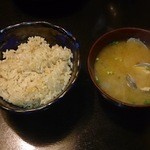 若鳥 - かしわめし＋あさりのみそしる