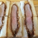 かつサンド工房 PANTON - お肉のピンク色具合は芸術品みたいです【料理】 