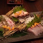 魚と日本のお酒　むく - 1512_むく_九州玄海灘直送鮮魚のお刺身5種盛り.JPG