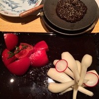 御曹司 松六家 - トマトとエシャレット