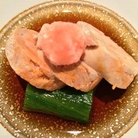 御曹司 松六家 - お通し：あん肝
