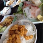 白菊 - 自作ウニ丼