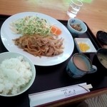 お食事処けやき - 生姜焼（2015/12）