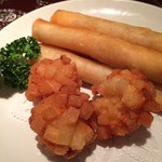 福龍香 - 海老春巻と海老のクルトン揚げ