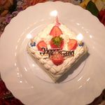 バースデーケーキを用意して下さいましたぁ＾＾；