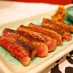 鮨 大照 - 白老牛のステーキ（2015年11月：2回目訪問）