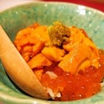 鮨 大照 - いくら雲丹ミニ丼（2015年11月：初回訪問）