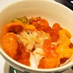 鮨 大照 - 雲丹＆いくら＆タラバ蟹（2015年11月：初回訪問）