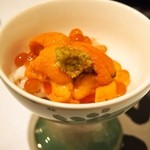 鮨 大照 - 雲丹＆いくら＆タラバ蟹（2015年11月：初回訪問）