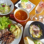 DiningBar MilkTea - 女子会お肉コース1800円