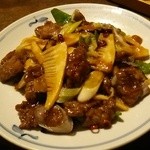 中国料理 高尾 - 牛肉の唐辛子炒め
