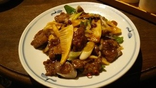 中国料理 高尾 - 牛肉の唐辛子炒め