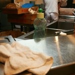 家系ラーメン ジェット家 - 哀愁ただようDちゃんの背中