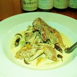 フランス家庭料理とワインのお店Takebou - 雉と下仁田ネギの蒸し煮　クリームソース