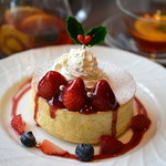 星乃珈琲店 - 料理写真:Xmasスフレパンケーキ♡
