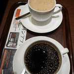 上島珈琲店 - ブレンドコーヒーと黒糖ミルク珈琲