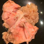 鮨 とかみ - 鮟肝　60度で一時間調理したもの