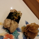 鮨処 音羽別館 - 牡蠣はポン酢で