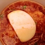 かんだやぶそば - 天抜きの中に沈んでたカマボコ（けっこう大きい♪）