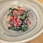 太閤うどん - イチゴの白和え
