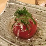 太閤うどん - トマトのうどん出汁漬