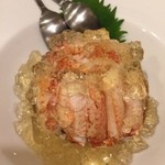 太閤うどん - 毛蟹とうどん出汁ジュレ