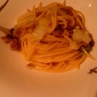 Giglio - 豚肉とキャベツのペペロンチーノのようなパスタ