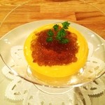 ラカンデラ - 2015.9　千葉県産バターナッツムースと生うにのコンソメジュレ