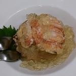 太閤うどん - 毛蟹うどん出汁ジュレ