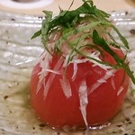 太閤うどん - 一晩うどん出汁につけたトマト