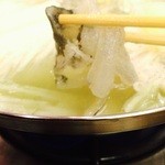 ふぐ料理 与太呂 - 鍋皮ちゃん！クニュっとしておいちぃ♡