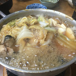 すき焼･鍋物 なべや - かきー牡蠣かきー♪♪早く煮えろ！笑