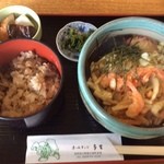 Oshiyokujidokoro Homurando Tari - テンプラそば定食