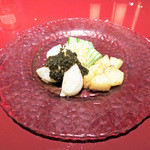 中国料理 XVIN - 大粒帆立と山芋の花山椒ソース