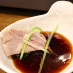 海の日  - ネギを挟んでポン酢でいただきます